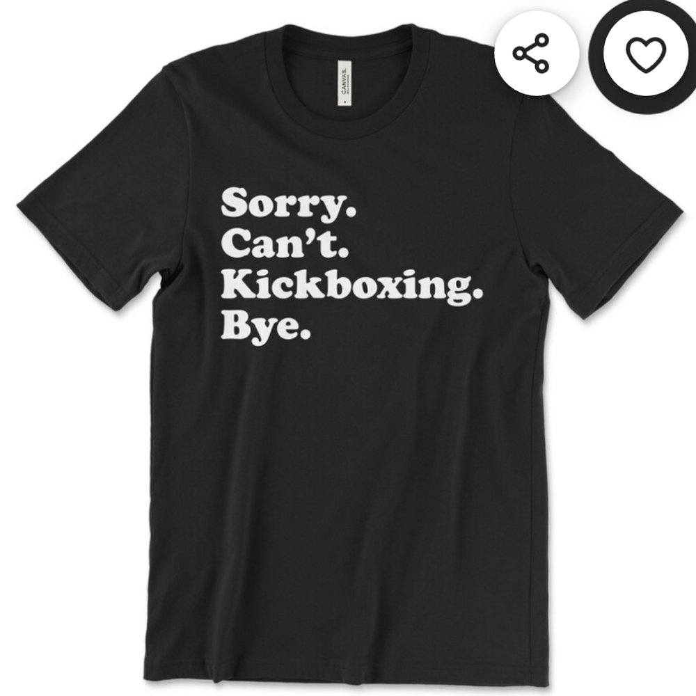 NEW kickboxing T-shirt BLACK